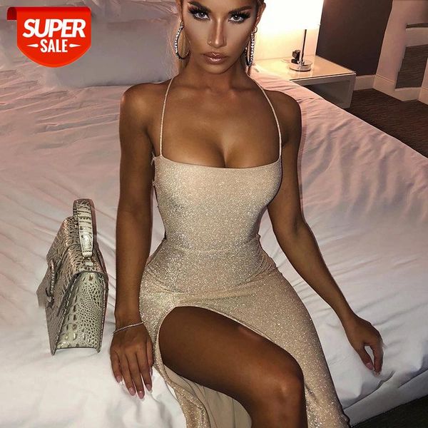 long backless maxi dress women spaghetti strap high split bodycon bandage summer elegant slim party vestidos #yl0r, White;black
long backless maxi dress women spaghetti strap high split bodycon bandage summer elegant slim party vestidos #yl0r, White;black