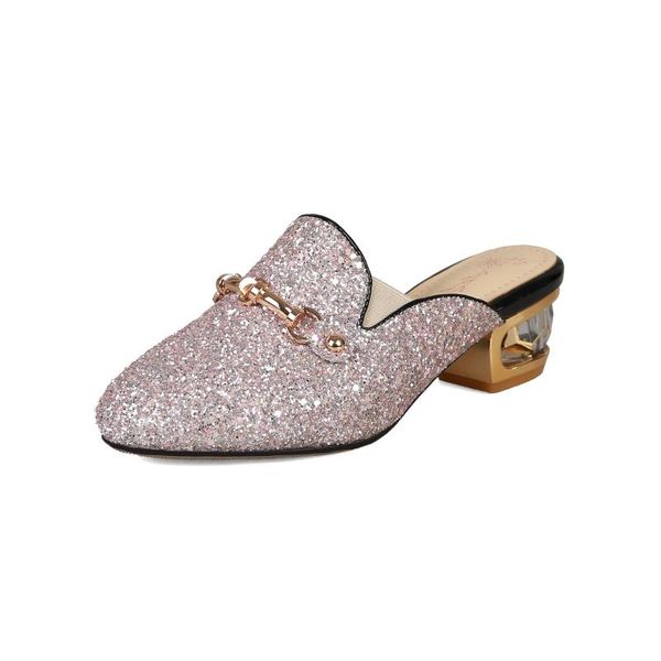 spring and summer product with a heel size code 33-43 baotou half drag sandals women, Black
spring and summer product with a heel size code 33-43 baotou half drag sandals women, Black