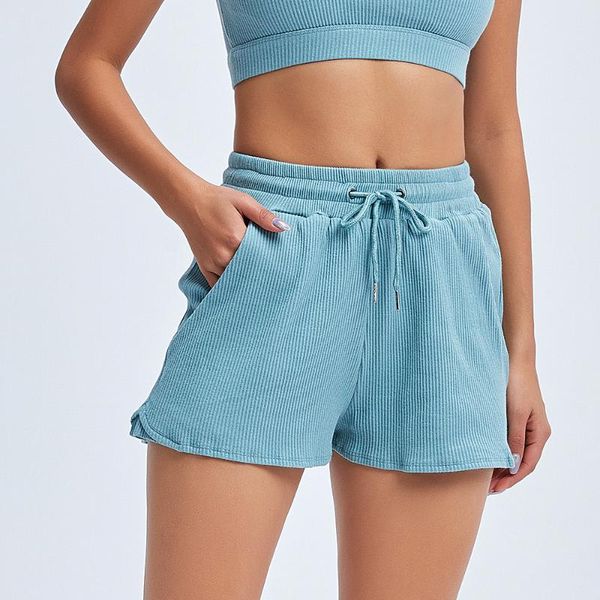 fitness shorts winter autumn drawstring casual fashion sports running jogging workout gym clothing sportswear women, Black;blue