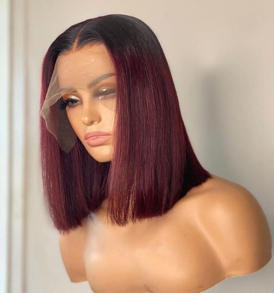 short bob 13x6 lace front wig 1b 99j straight burgundy human hair brazilian remy pre plucked ombre wine red 180 density wigs, Black;brown
short bob 13x6 lace front wig 1b 99j straight burgundy human hair brazilian remy pre plucked ombre wine red 180 density wigs, Black;brown