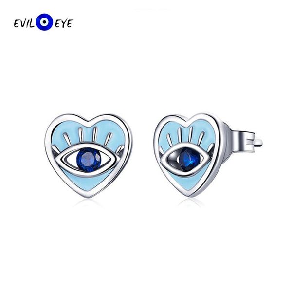 stud evil eye 925 sterling silver heart turkish earrings blue zircon small for women girls fine jewelry es09, Golden;silver
stud evil eye 925 sterling silver heart turkish earrings blue zircon small for women girls fine jewelry es09, Golden;silver
