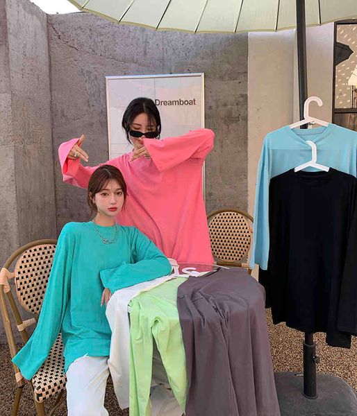 7 colors preppy style womens korean style basic solid color loose long sleeve t shirts womens tee shirt femme (r99386 210423, White
7 colors preppy style womens korean style basic solid color loose long sleeve t shirts womens tee shirt femme (r99386 210423, White