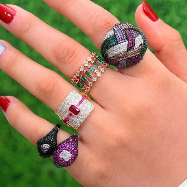 cluster rings missvikki handmade gorgeous luxury stackable mix match fingers for women wedding prom party holiday daily accessories, Golden;silver
cluster rings missvikki handmade gorgeous luxury stackable mix match fingers for women wedding prom party holiday daily accessories, Golden;silver