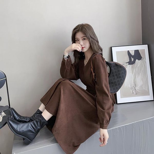 casual dresses women's clothes spring and autumn fashion korean style long-sleeved dress woman, Black;gray
casual dresses women's clothes spring and autumn fashion korean style long-sleeved dress woman, Black;gray