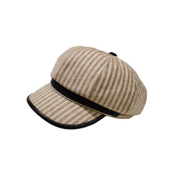 stingy brim hats elegant art octagonal hat for women autumn winter casual stripe artist british style berets woolen woman retro, Blue;gray
stingy brim hats elegant art octagonal hat for women autumn winter casual stripe artist british style berets woolen woman retro, Blue;gray