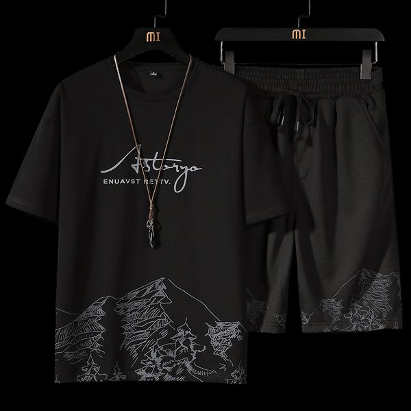 men's tracksuit summer clothes sportswear two piece set t shirt shorts brand track clothing male sweatsuit sports suits husband, Gray
men's tracksuit summer clothes sportswear two piece set t shirt shorts brand track clothing male sweatsuit sports suits husband, Gray