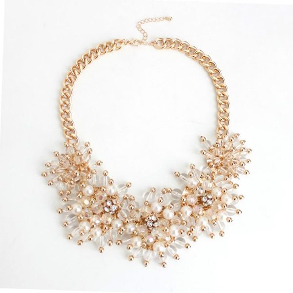 chokers exaggerated white pearl clear crystal statement choker necklace euramerican fashion elegant personalized party jewelry, Golden;silver
chokers exaggerated white pearl clear crystal statement choker necklace euramerican fashion elegant personalized party jewelry, Golden;silver
