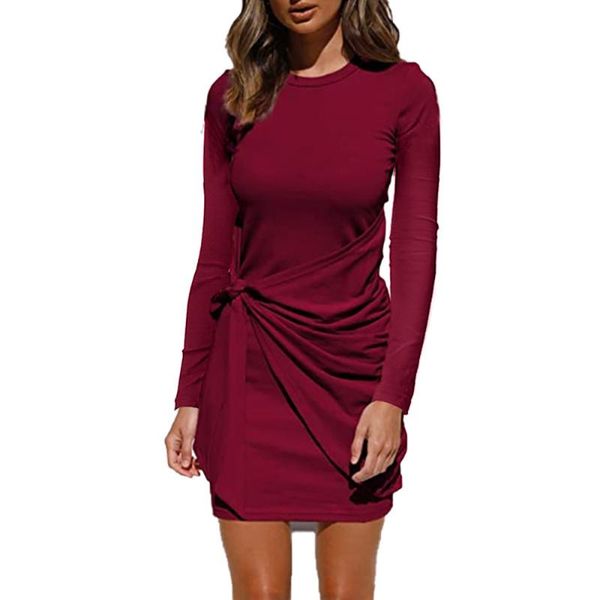 casual dresses 2021 fashion women long sleeves round collar dress ladies bow belt irregular high waist mini, Black;gray
casual dresses 2021 fashion women long sleeves round collar dress ladies bow belt irregular high waist mini, Black;gray
