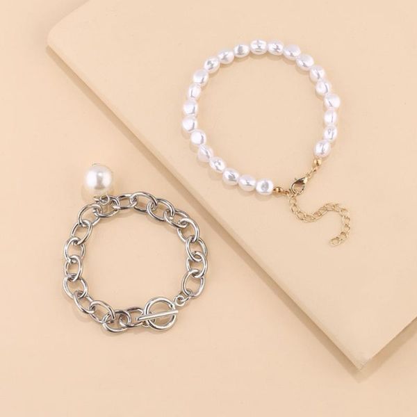 beaded, strands vintage baroque pearl chain bracelet for women two layer fashion jewerly am3280, Black
beaded, strands vintage baroque pearl chain bracelet for women two layer fashion jewerly am3280, Black
