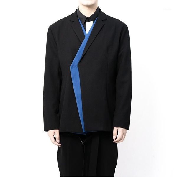 men's suits & blazers suit original minimalist blue stitching double row, White;black
men's suits & blazers suit original minimalist blue stitching double row, White;black