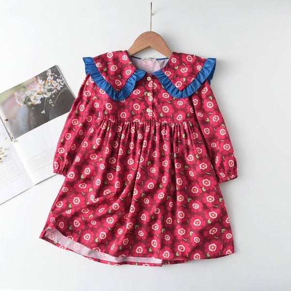 girls dresses 2021 kids floral party costumes spring autumn for 12m-4y cute children tuen-down collar clothing girl's, Red;yellow
girls dresses 2021 kids floral party costumes spring autumn for 12m-4y cute children tuen-down collar clothing girl's, Red;yellow