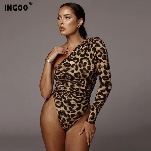 women's jumpsuits & rompers ingoo leopard one shoulder women bodysuit fashion sheath open crotch long sleeve slim skinny bodysuits fema, Black;white
women's jumpsuits & rompers ingoo leopard one shoulder women bodysuit fashion sheath open crotch long sleeve slim skinny bodysuits fema, Black;white