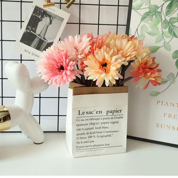 artificial gerbera bouquets simulation flowers for wedding home decoration garden decorative & wreaths
artificial gerbera bouquets simulation flowers for wedding home decoration garden decorative & wreaths