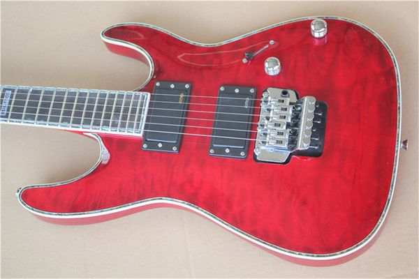 red six string electric guitar with customized logo
red six string electric guitar with customized logo