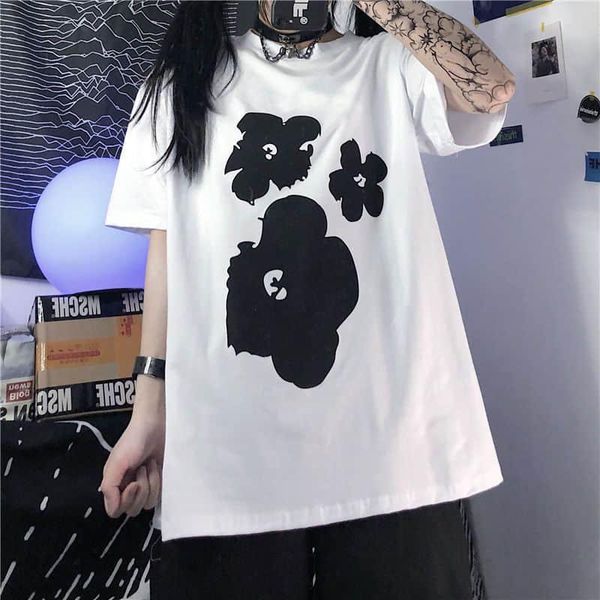 women's t-shirt men's and large size loose short sleeve summer wear 2021 korean fashion half tibetan meat gothic, White
women's t-shirt men's and large size loose short sleeve summer wear 2021 korean fashion half tibetan meat gothic, White