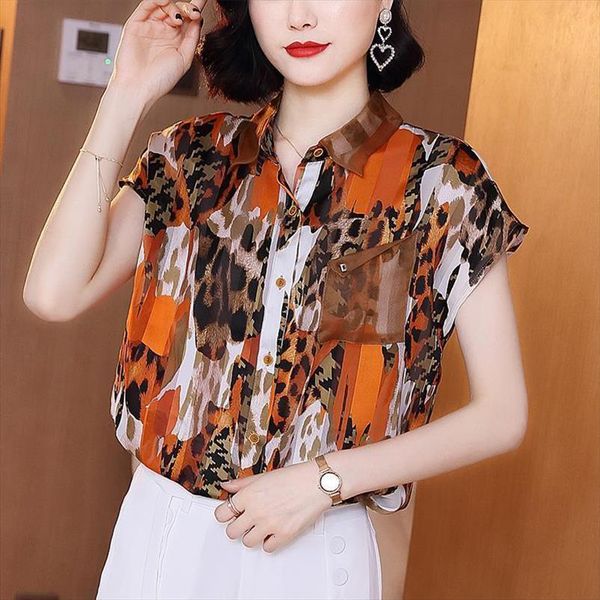 spring summer style chiffon casual women blouses short sleeve turn down collar blusas zz0668, White
spring summer style chiffon casual women blouses short sleeve turn down collar blusas zz0668, White