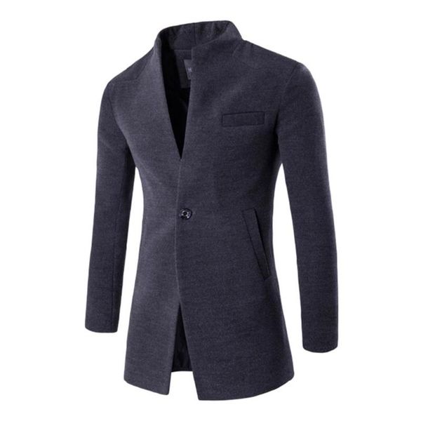 men's wool & blends men clothing coat solid color single button pocket casual outdoor overcoat warm winter fashion v-neck coats, Black
men's wool & blends men clothing coat solid color single button pocket casual outdoor overcoat warm winter fashion v-neck coats, Black