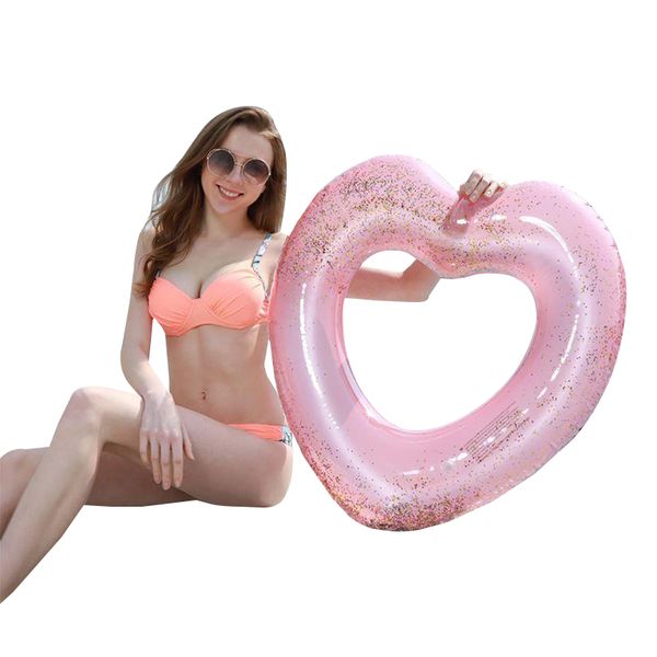 beach love heart inflatable pool rose gold glitter swim ring swimming tool life buoy floats for adult
beach love heart inflatable pool rose gold glitter swim ring swimming tool life buoy floats for adult