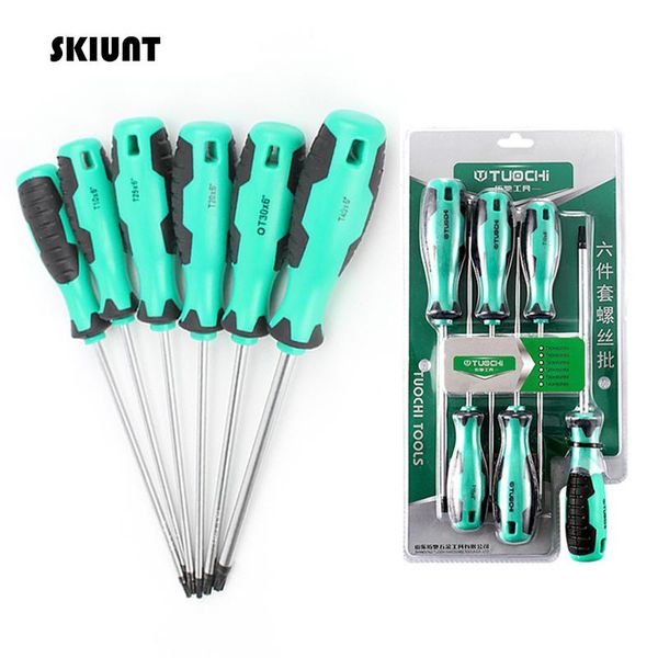hand tools skiunt 6pcs screwdriver set precision bits torx magnetic screw driver rubber handle household repair
hand tools skiunt 6pcs screwdriver set precision bits torx magnetic screw driver rubber handle household repair