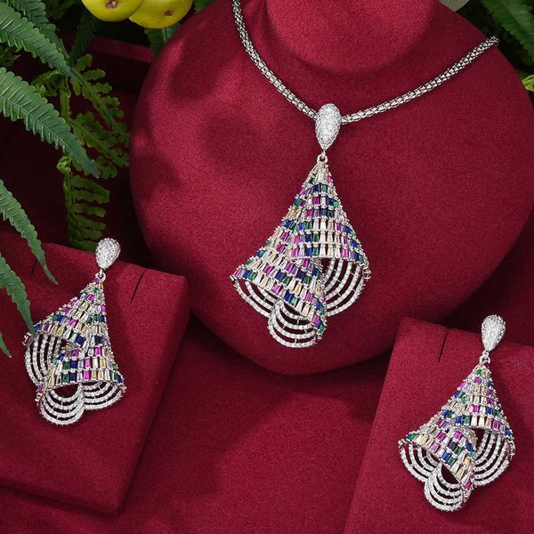 godki 2020 new luxury geometric noble super full micro paved cubic zircon dress engagement party necklace earring jewelry gift h1022, Silver
godki 2020 new luxury geometric noble super full micro paved cubic zircon dress engagement party necklace earring jewelry gift h1022, Silver