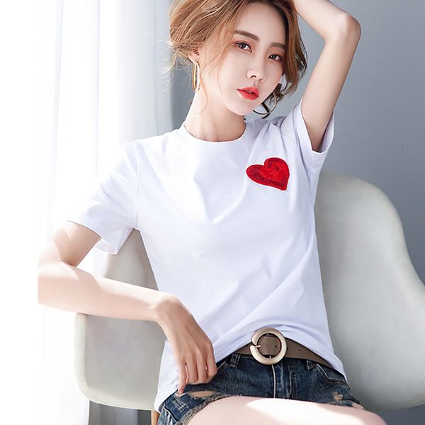 women's t-shirt white t women summer love embroidery female short sleeve cotton black tshirt woman clothes tee femme 1yqd
women's t-shirt white t women summer love embroidery female short sleeve cotton black tshirt woman clothes tee femme 1yqd