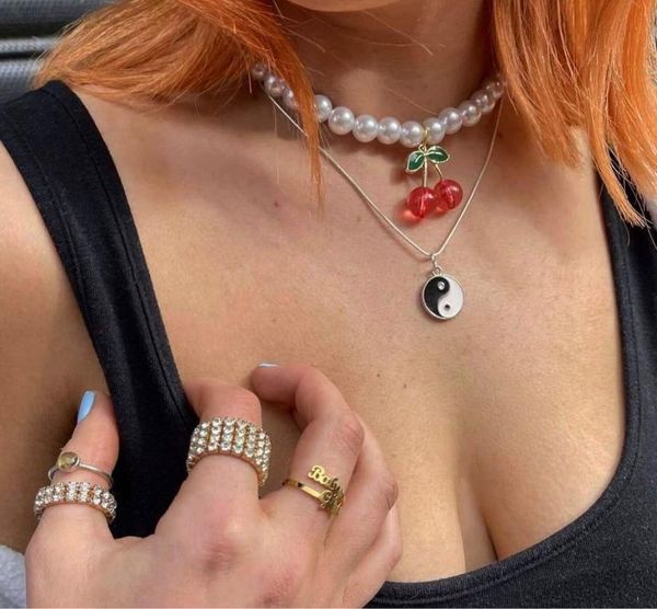 pendant necklaces sweetheart cute cherry necklace for women girls fashion neck chain jewelry vintage pearl strand chokers party, Silver
pendant necklaces sweetheart cute cherry necklace for women girls fashion neck chain jewelry vintage pearl strand chokers party, Silver