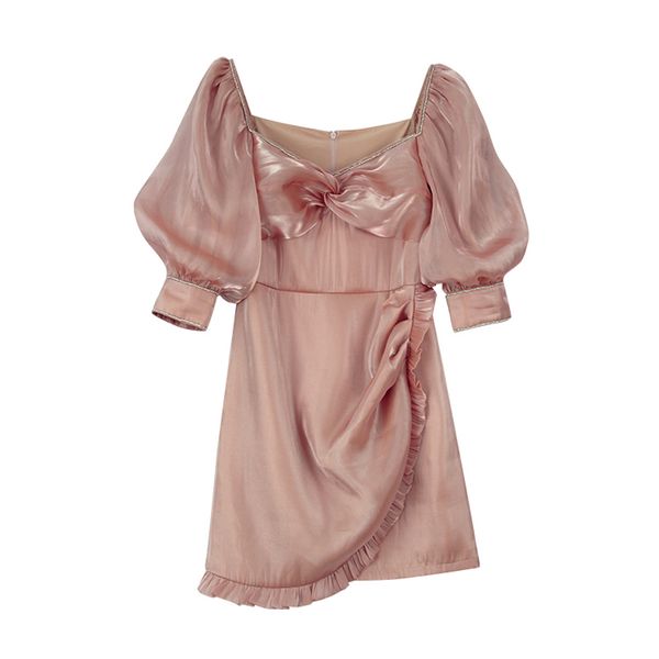 women mesh pink beige slash neck puff sleeve short a line mini dress summer beach female d1942 210514, Black;gray
women mesh pink beige slash neck puff sleeve short a line mini dress summer beach female d1942 210514, Black;gray