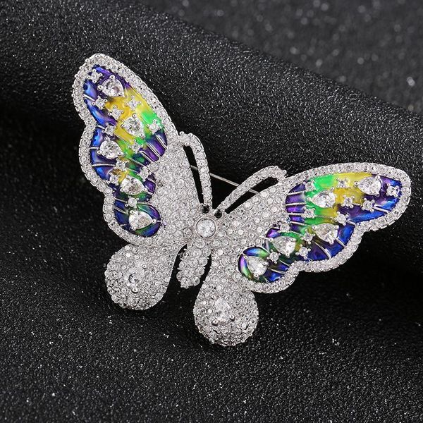 pins, brooches beautiful luxury zircon butterfly brooch rhinestone pin wedding broaches insect jewelry broches de mulheres luxo, Gray
pins, brooches beautiful luxury zircon butterfly brooch rhinestone pin wedding broaches insect jewelry broches de mulheres luxo, Gray