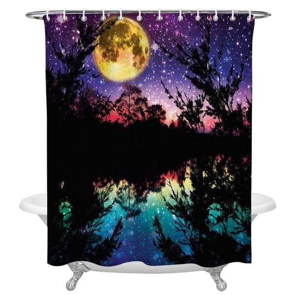 shower curtains moon woods lake stars print polyester fabric home bathroom decor large waterproof curtain
shower curtains moon woods lake stars print polyester fabric home bathroom decor large waterproof curtain