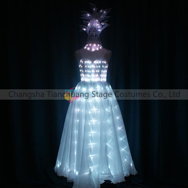 party decoration full color led luminous performance evening dress with light up headwear grand event stage show ballroom costume
party decoration full color led luminous performance evening dress with light up headwear grand event stage show ballroom costume