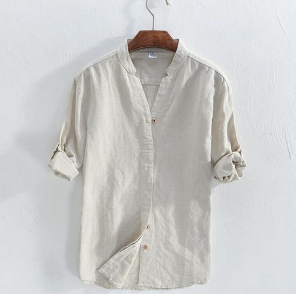man summer linen shirts v-neck long sleeve fashion slim fit chinese style shirt for clothing 2021 men's casual, White;black
man summer linen shirts v-neck long sleeve fashion slim fit chinese style shirt for clothing 2021 men's casual, White;black