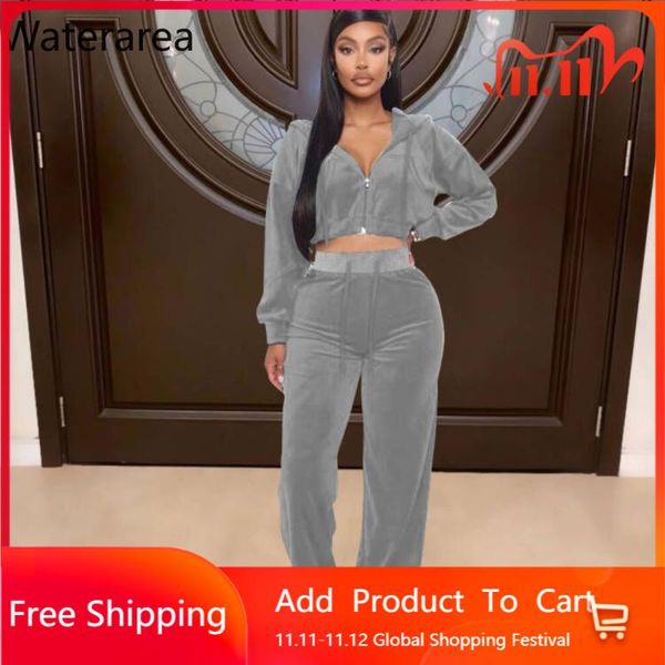 women's two piece pants waterarea solid set tracksuit zipper crop wide leg suit casual velvet sporty loose outfit, White
women's two piece pants waterarea solid set tracksuit zipper crop wide leg suit casual velvet sporty loose outfit, White
