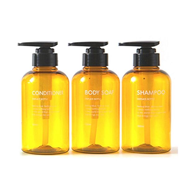 liquid soap dispenser 3pcs bottle bathroom shampoo large-capacity press type lotion body empty set
liquid soap dispenser 3pcs bottle bathroom shampoo large-capacity press type lotion body empty set
