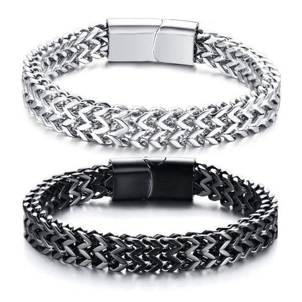 charm bracelets personality hip-hop style black and white solid color simple fashion men's stainless steel braided sports casual punk b, Golden;silver
charm bracelets personality hip-hop style black and white solid color simple fashion men's stainless steel braided sports casual punk b, Golden;silver