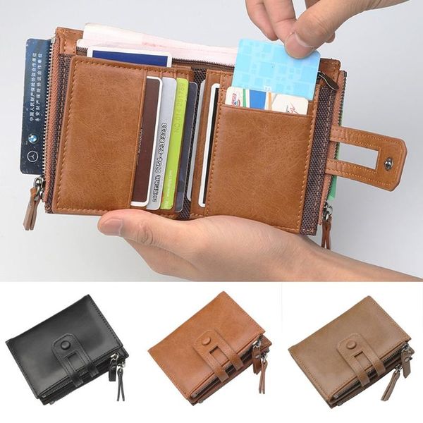 wallets fashion mens genuine leather slim fold pocket purse card holder cash zipper unique feature, Red;black
wallets fashion mens genuine leather slim fold pocket purse card holder cash zipper unique feature, Red;black