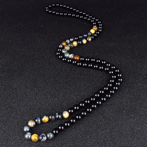 chains natural dream tiger eye beaded necklaces for women fashion obsidian necklace men onyxs yoga prayer jewelry collier homme, Silver
chains natural dream tiger eye beaded necklaces for women fashion obsidian necklace men onyxs yoga prayer jewelry collier homme, Silver