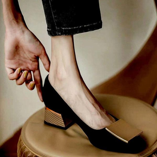 dress shoes ladies 2021 autumn mid-heel pumps shallow mouth single female square toe gentle evening, Black
dress shoes ladies 2021 autumn mid-heel pumps shallow mouth single female square toe gentle evening, Black