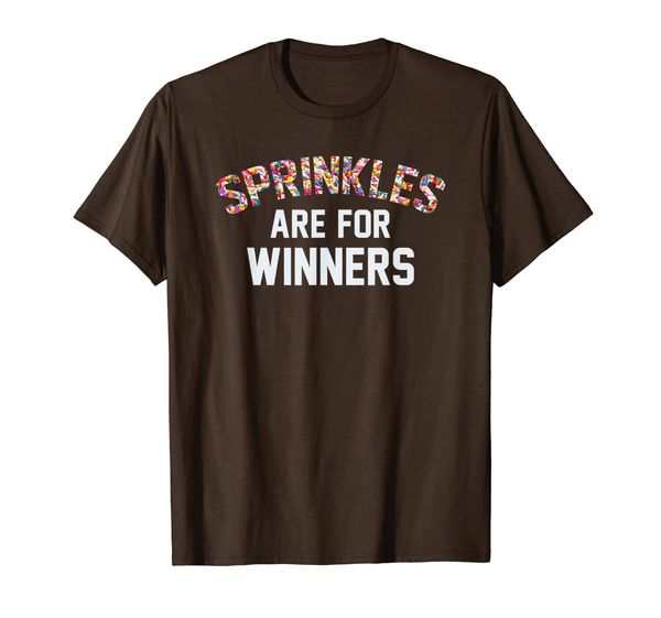 sprinkles are for winners t-shirt, White;black
