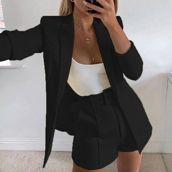 women's suits & blazers blazer women 2021 office ladies female for long sleeve slim coat autumn solid color and jackets femme, White;black
women's suits & blazers blazer women 2021 office ladies female for long sleeve slim coat autumn solid color and jackets femme, White;black