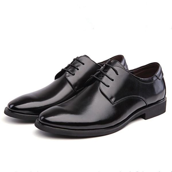 men shoes spring summer formal genuine leather business casual dress office luxury male breathable oxfords, Black
men shoes spring summer formal genuine leather business casual dress office luxury male breathable oxfords, Black