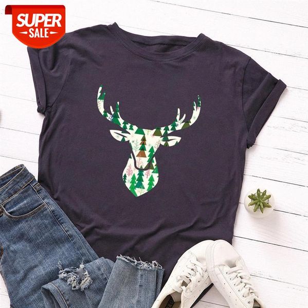christmas spot european and american women's loose round neck short-sleeved cotton t-shirt blouse #s33w, White
christmas spot european and american women's loose round neck short-sleeved cotton t-shirt blouse #s33w, White