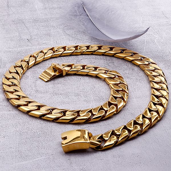 father gifts xmas gifts jewelry 290g heavyweight large gold stainless steel cuban curb chain mens necklace 26'' 17mm wide huge, Silver
father gifts xmas gifts jewelry 290g heavyweight large gold stainless steel cuban curb chain mens necklace 26'' 17mm wide huge, Silver