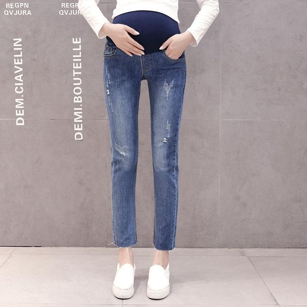 maternity bottoms autumn pregnant women jeans fashion straight trousers high waist ankle-length belly pants cotton formal, White
maternity bottoms autumn pregnant women jeans fashion straight trousers high waist ankle-length belly pants cotton formal, White