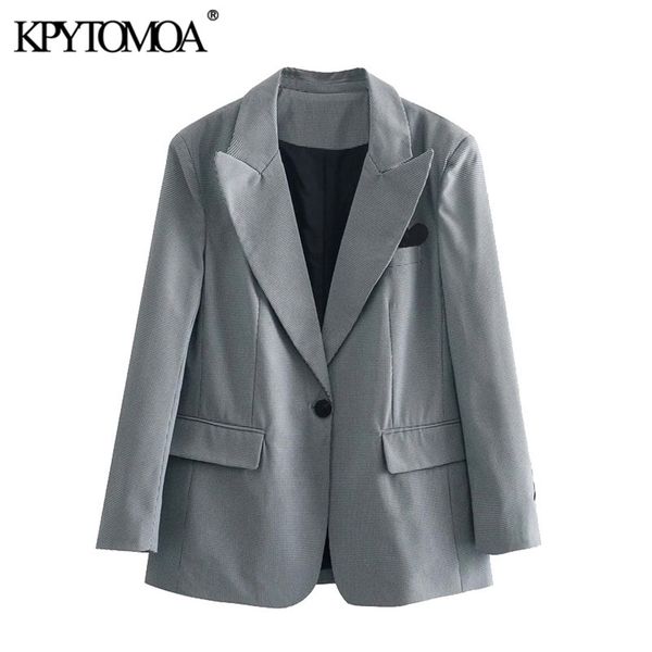 women fashion single button loose-fitting blazer coat long sleeve pockets female outerwear chic veste 210420, White;black
women fashion single button loose-fitting blazer coat long sleeve pockets female outerwear chic veste 210420, White;black