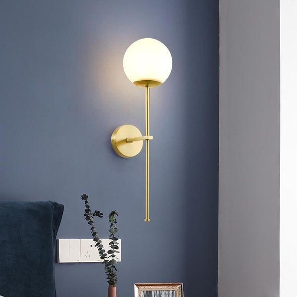 nordic globe wall lights rose gold lamp minimalist design art decor corridor light bed side white glass ball copper
nordic globe wall lights rose gold lamp minimalist design art decor corridor light bed side white glass ball copper