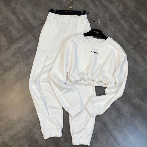 women's two piece pants fabpop 2021 autumn long sleeve o neck elastic waist short pullovers sweatshirt full casual set tracksuits gc106, White
women's two piece pants fabpop 2021 autumn long sleeve o neck elastic waist short pullovers sweatshirt full casual set tracksuits gc106, White
