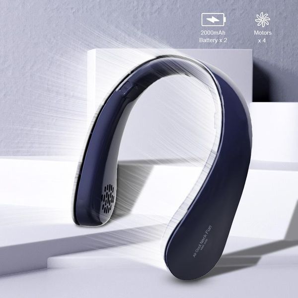 electric fans wireless neckband fan rechargeable mini usb hanging neck 4000mah portable bladeless cooling outdoor 4 motors
electric fans wireless neckband fan rechargeable mini usb hanging neck 4000mah portable bladeless cooling outdoor 4 motors