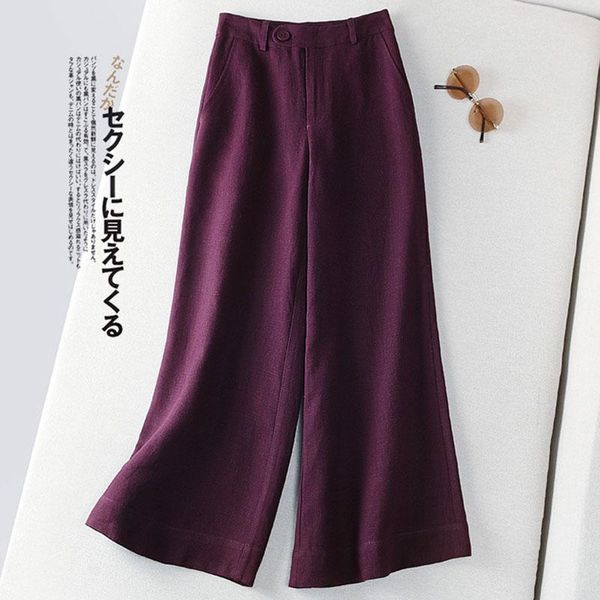cotton and linen wide-leg suit pants women's fashion summer 2021 loose straight trousers korean high-waist casual & capris, Black;white
cotton and linen wide-leg suit pants women's fashion summer 2021 loose straight trousers korean high-waist casual & capris, Black;white