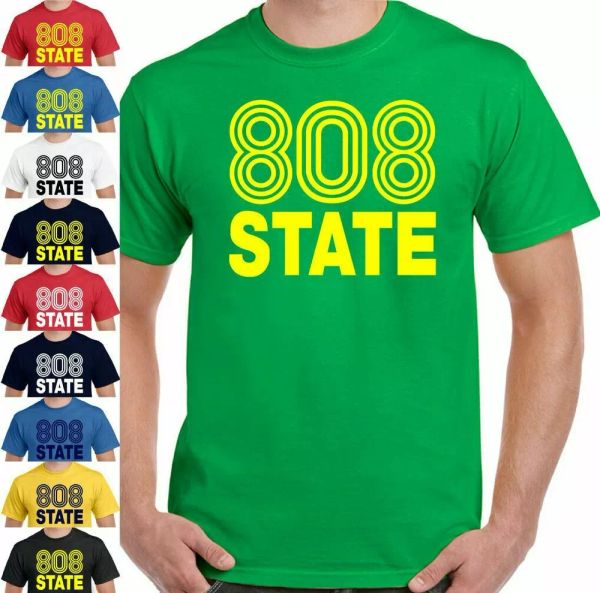 808 state t-shirt fac51 the hacienda mens manchester 90's factory records fac 51, White;black
808 state t-shirt fac51 the hacienda mens manchester 90's factory records fac 51, White;black