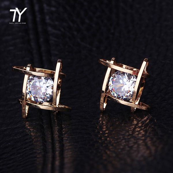 classic geometric elements zircon gold stud earrings for woman fashion korean jewelry party girls luxury sexy, Golden;silver
classic geometric elements zircon gold stud earrings for woman fashion korean jewelry party girls luxury sexy, Golden;silver